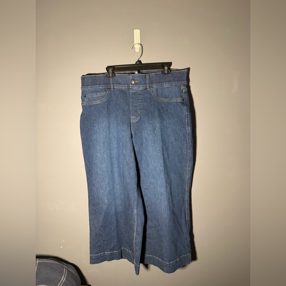 Spanx SPANXshape EveryWear Cropped Wide Leg Jeans Size 2X - Picture 2 of 5